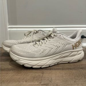 Hoka Clifton 7 Shoes (Size 10) - Limited Edition Almond Milk